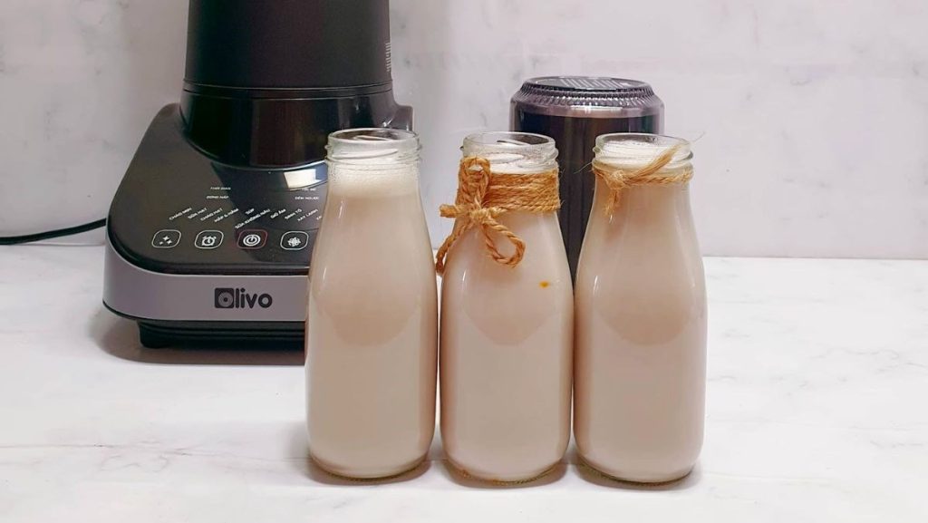 cách mix sữa hạt điều với các loại  hạt khác